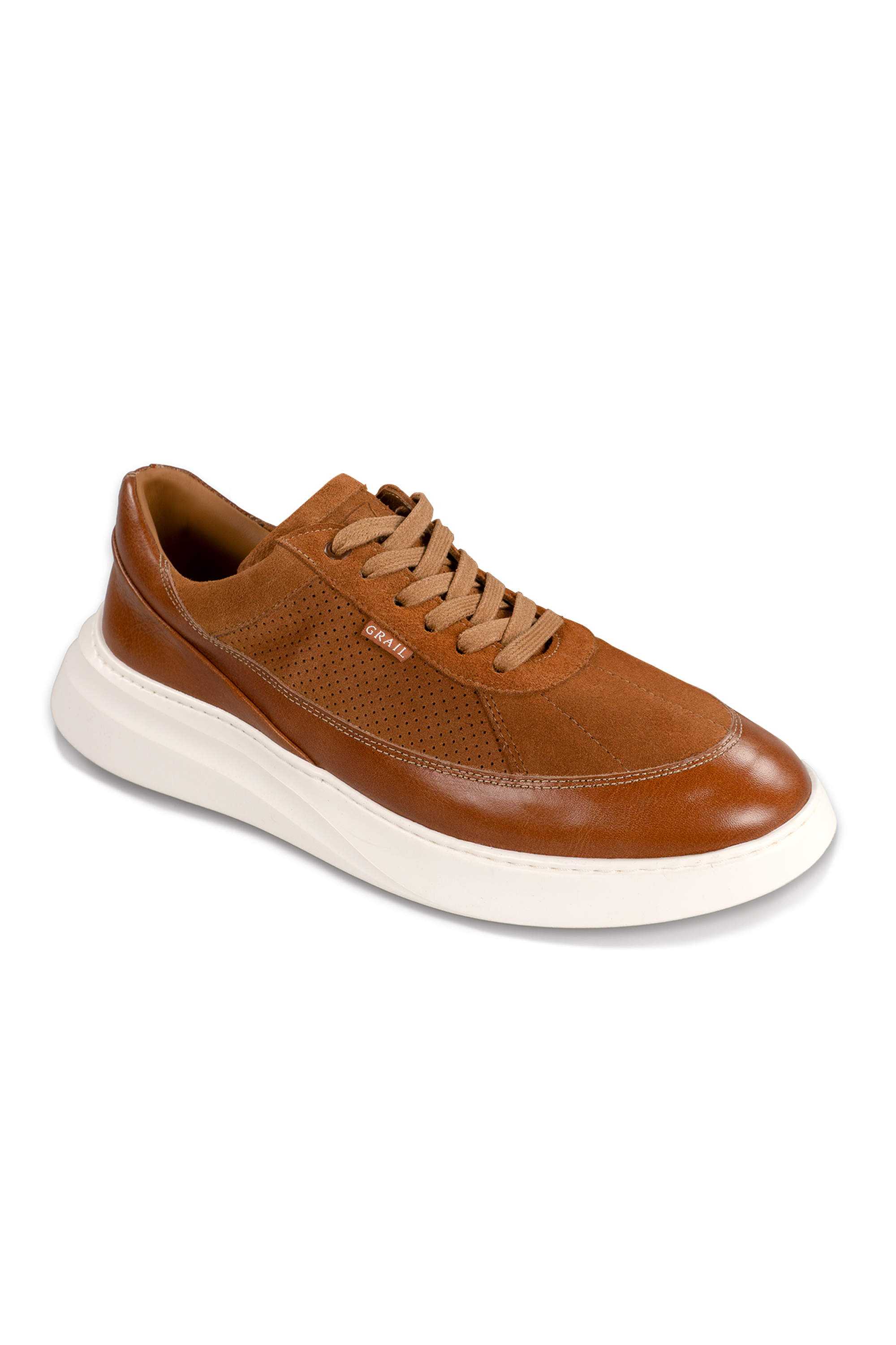 Showman Mens Sneaker In Cognac